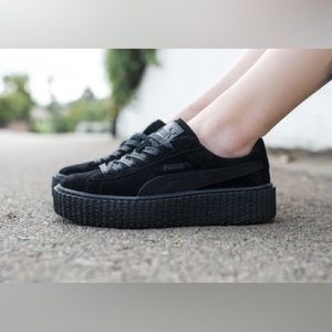 Used * Rihanna X Puma Creeper Velvet Black